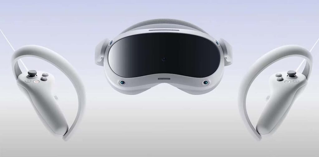 Pico 4 standalone VR headset - front view.