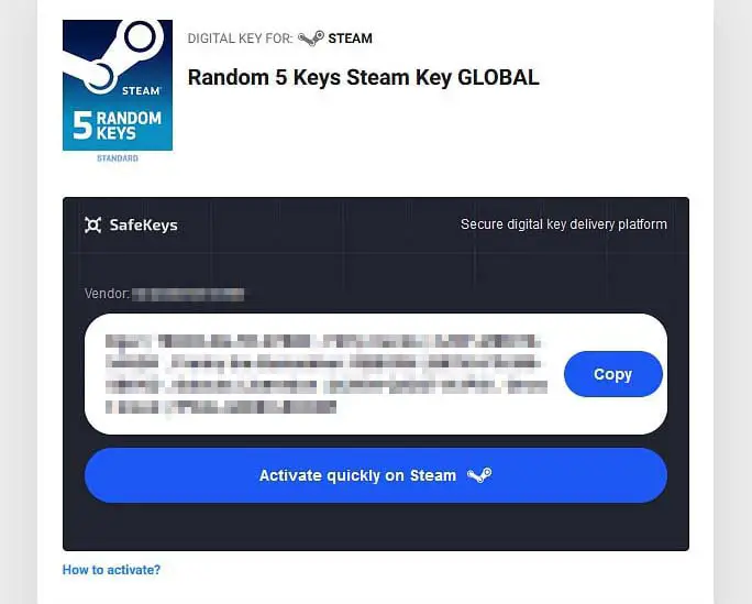 What games did our "Standard" G2A key package contain? - Take a look.