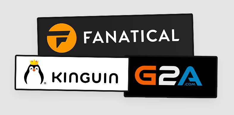 Among the sites that offer random game key packs, the three biggest ones are Fanatical, Kinguin and G2A.com