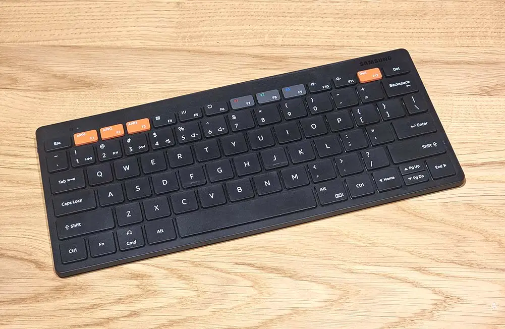 Here is our testing unit - the Trio 500 was certainly one of the better wireless keyboards we tried recently.