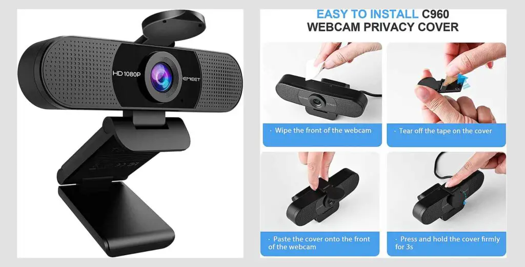 EMEET Webcam - the most popular options under 50 dollars.