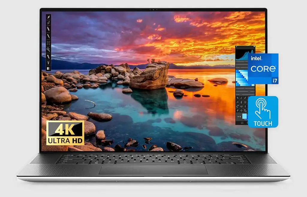 Dell XPS 17 9710 front view.
