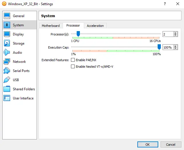 Assigning multiple CPU cores to your virtual machine.