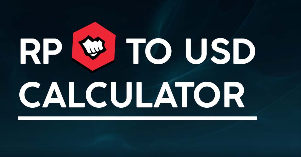 Riot Points Calculator RP To USD Unit Converter Tech Tactician