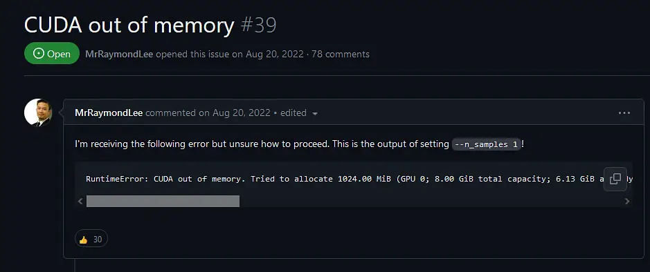 The "CUDA out of memory" error is among the most common errors users of various Stable Diffusion forks face.
