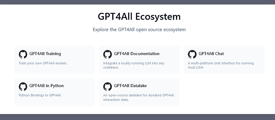 Gpt4All ecosystem is definitely worth getting into if you're interested in running open source large language models locally!