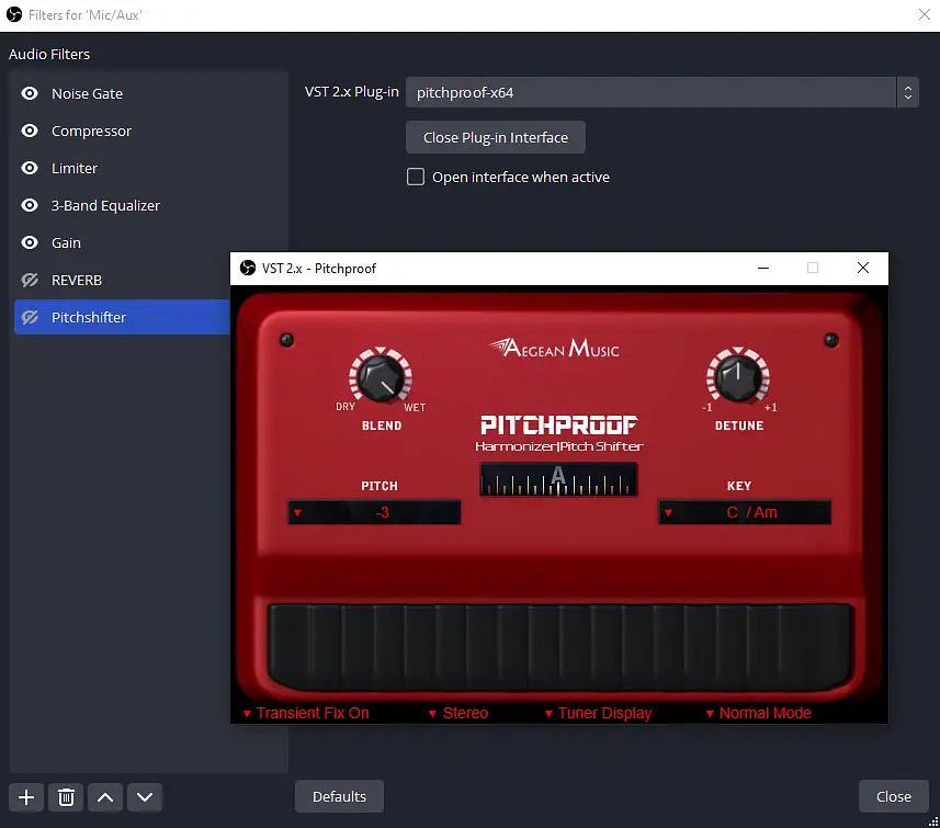 Now you can use both the built-in OBS audio filters and external VST effects to change your voice in live Discord calls!