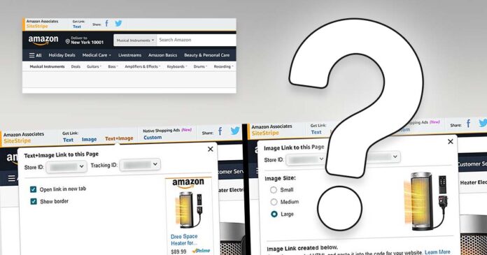 No Image Option In The Amazon Affiliate SiteStripe - Why?