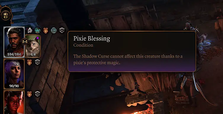 The pixie blessing is one of the best ways to protect you and your party from the shadow curse.