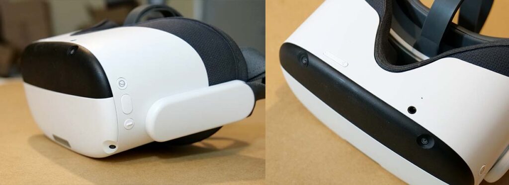 The bottom and side details of the Pico Neo 3 headset.