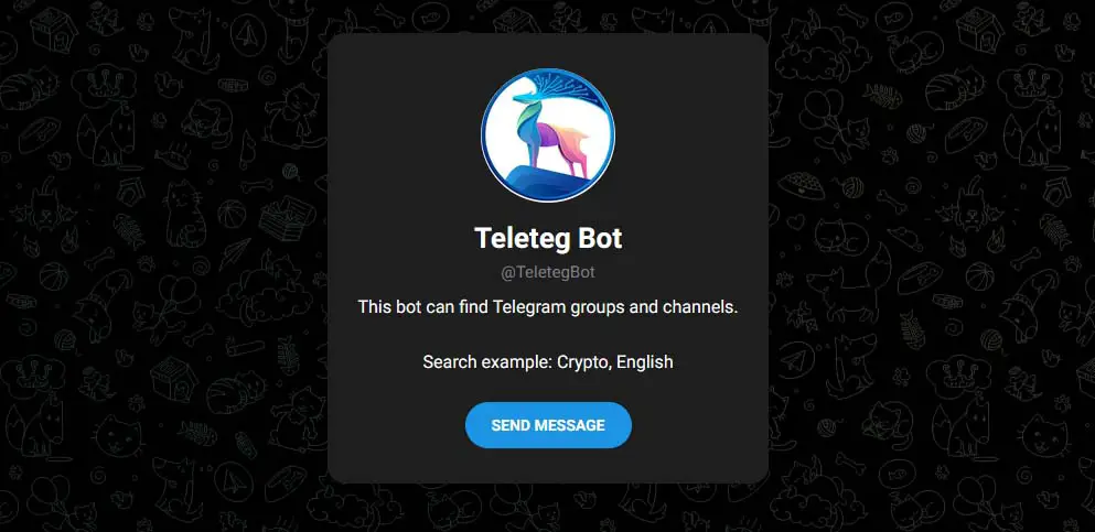 An example telegram search bot.