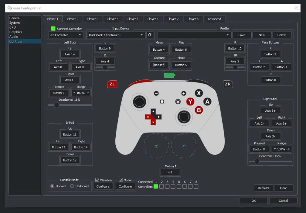 Pairing the Data Frog controller with a Windows PC and emulator software.