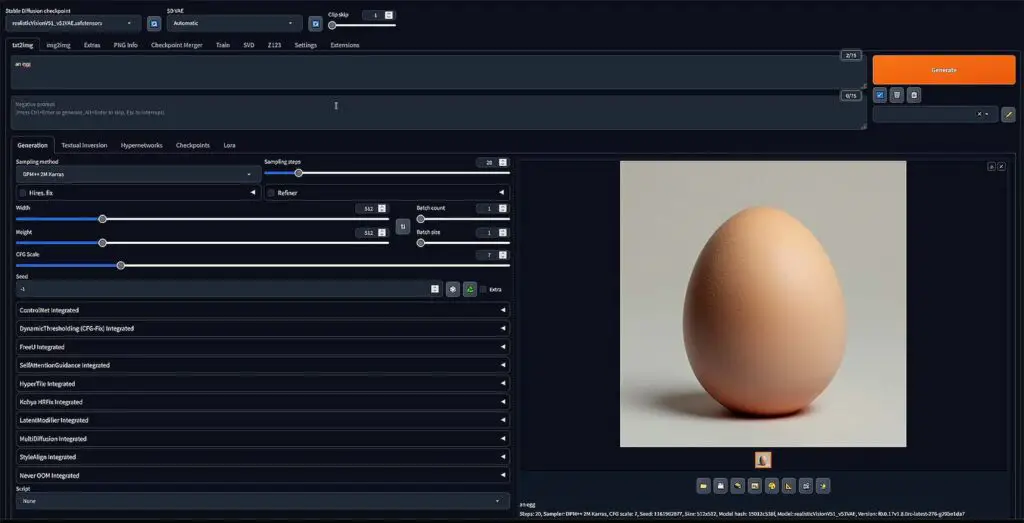 RTX 2070 Super with the Automatic1111 Stable Diffusion WebUI.