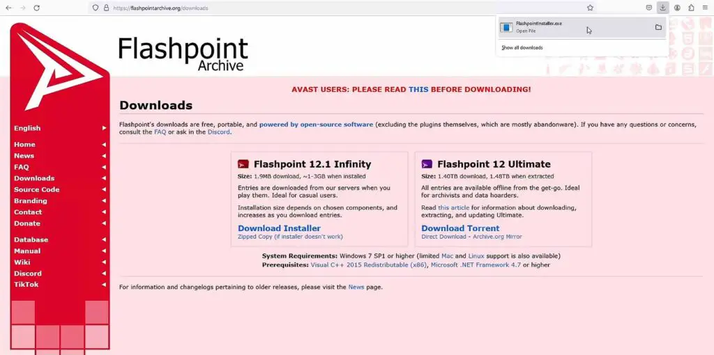 Flashpoint Infinity & Ultimate launchers.