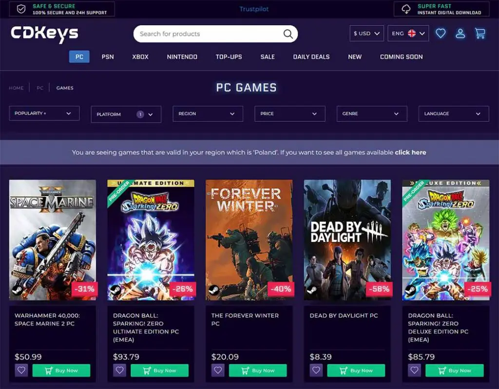 CDKeys marketplace