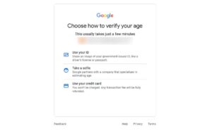 GOOGLE ACCOUNT MINIMUM AGE REQUIREMENT ERROR visual data 6