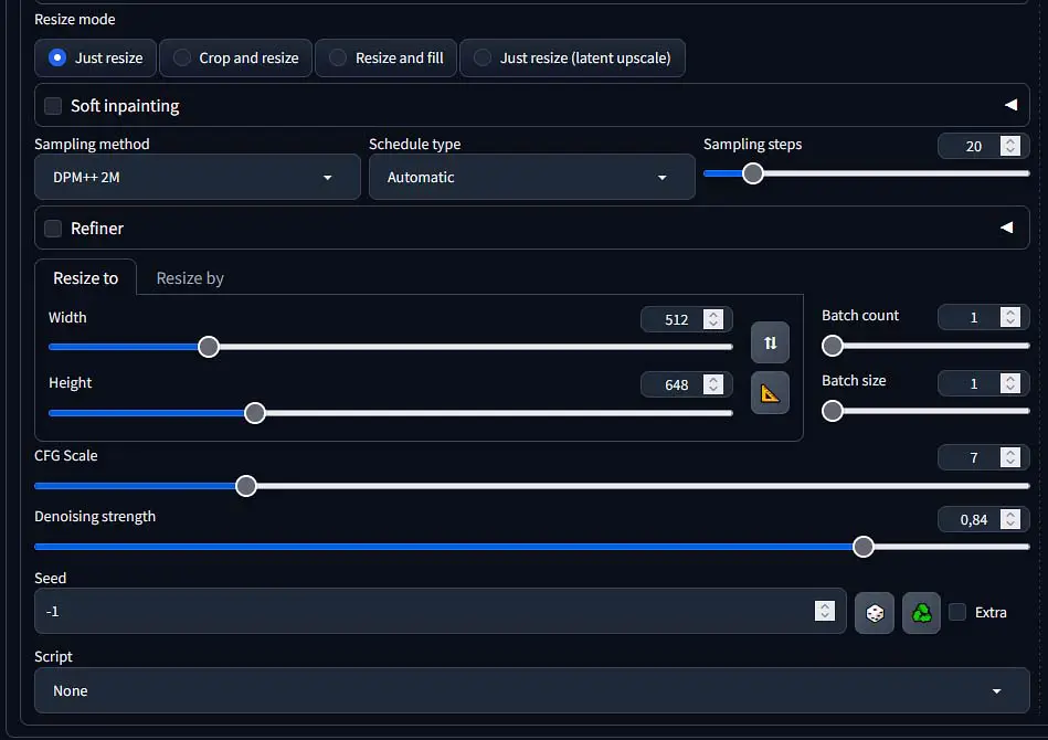 My goto local Stable Diffusion software - Automatic1111 WebUI.