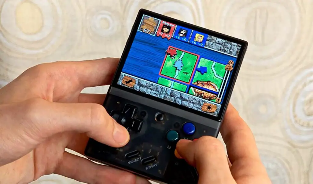 Carcassonne mobile Java game gameplay - emulated using the J2ME Miyoo Mini port.