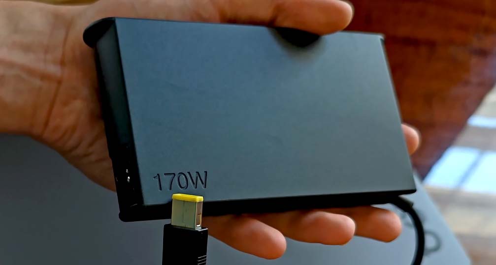 The 170W power supply for the Lenovo LOQ 15.