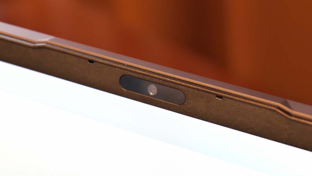 The camera bump on the Lenovo LOQ 15.