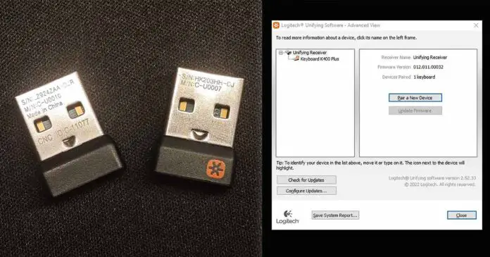 Logitech K400 Plus Dongle Replacement And Unifying Software