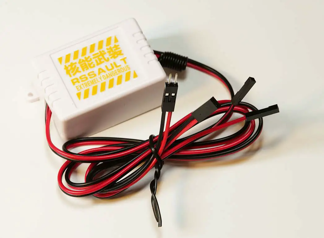 The wireless signal receiver closeup shot.
