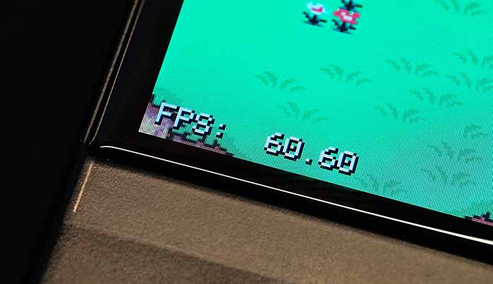 In-game FPS counter on the Miyoo Mini.