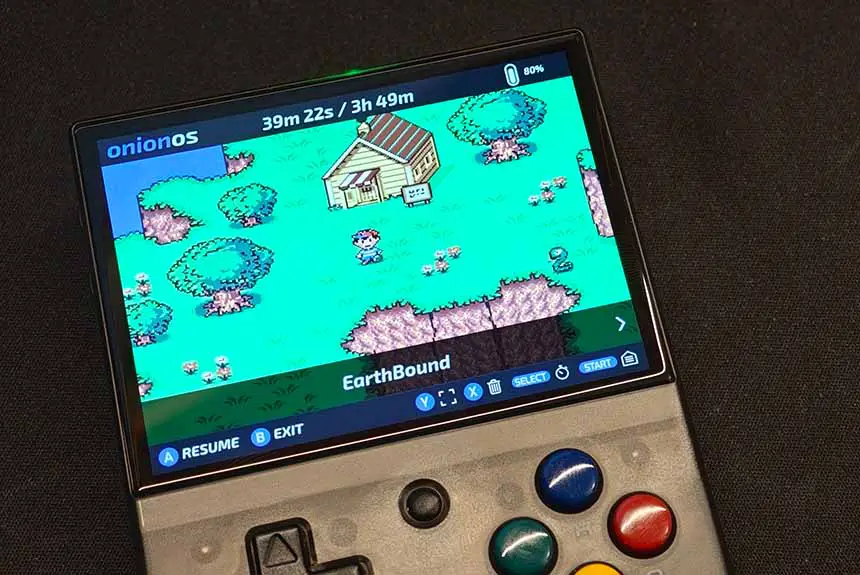 Miyoo Mini Onion OS GameSwitcher feature.