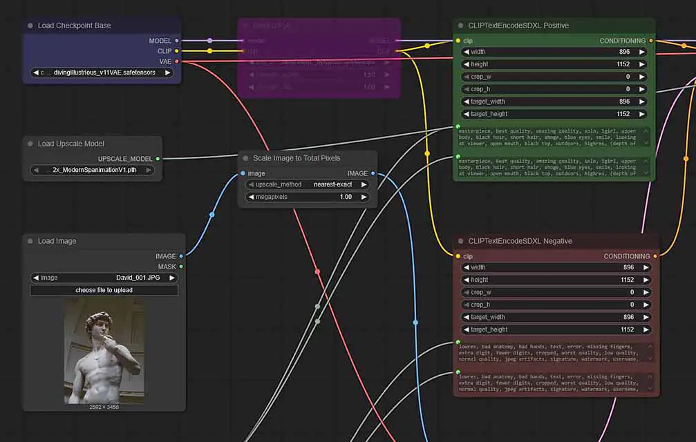 ComfyUI software interface