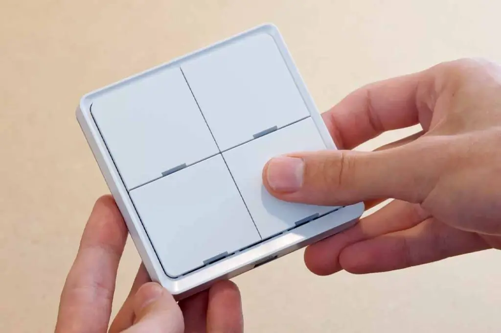 Testing the button quality.