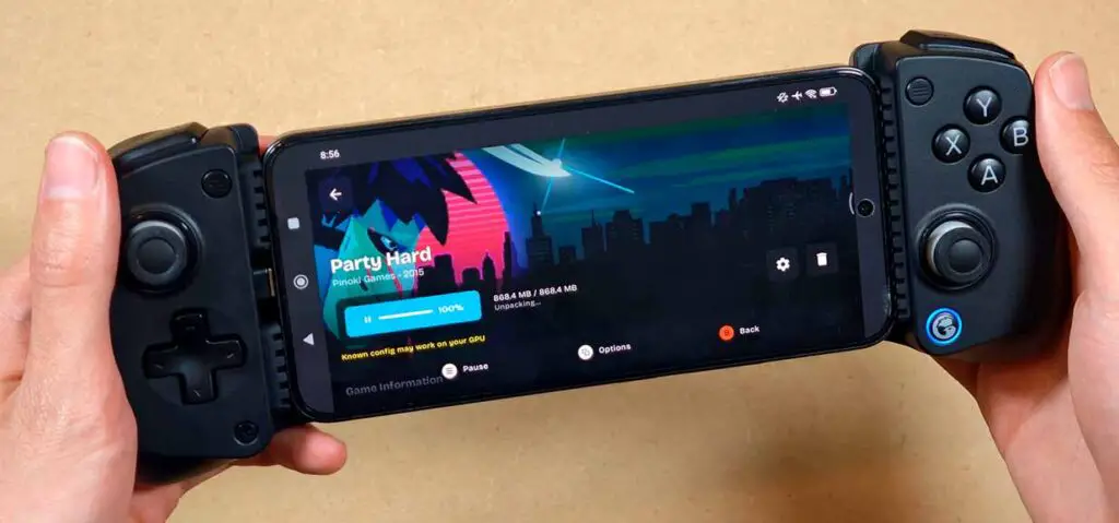 A Steam game being downloaded in the GameNative app.