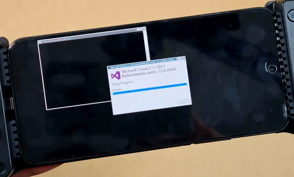 Microsoft Visual C++ Redistributable automatic installation inside a GameNative container.