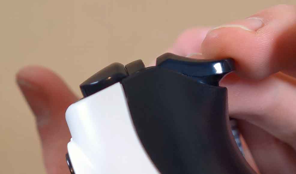 Side view of the GAMINJA P48 trigger travel distance during the tests.