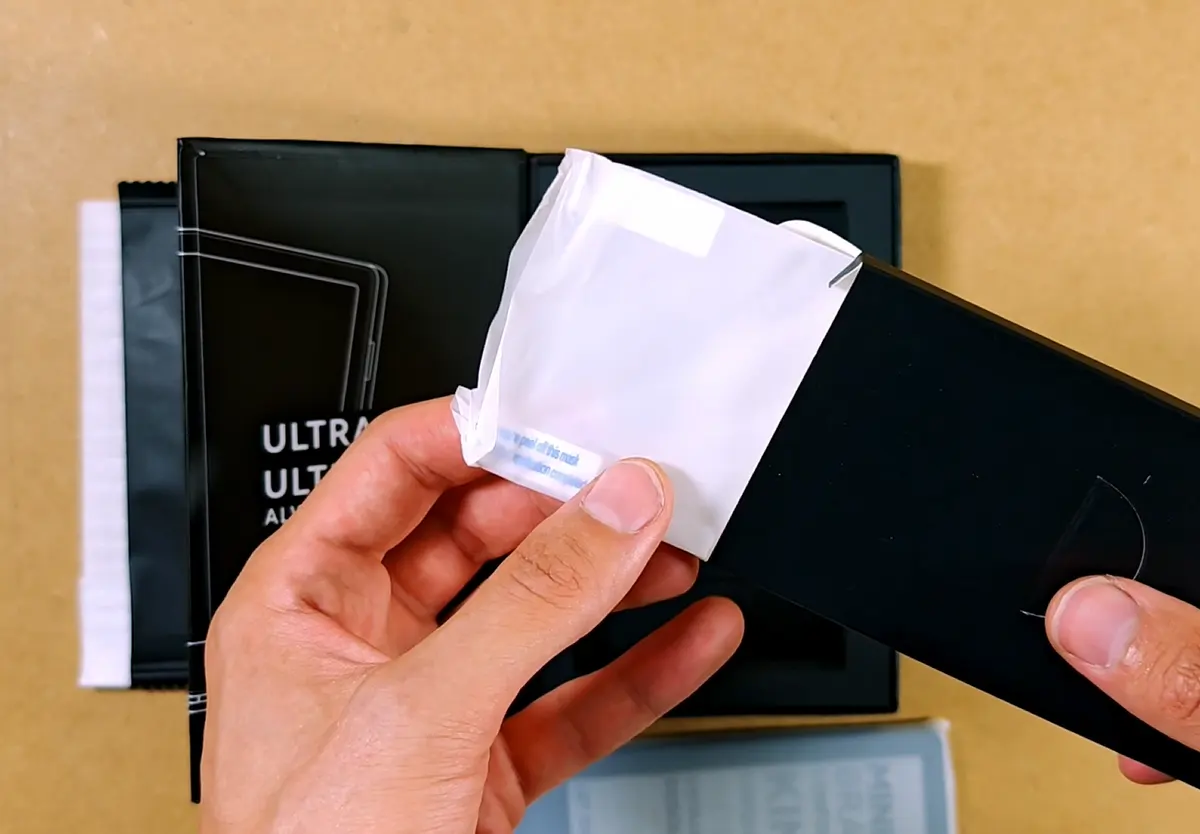 Bundled plastic screen protector for the Xteink X4.