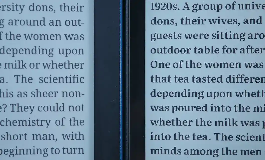 Close-up top-down display comparison between the PocketBook Verse Pro and Xteink X4.