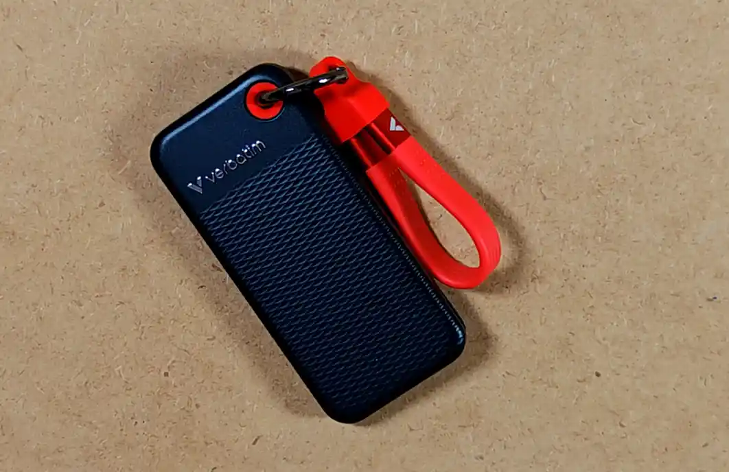 Verbatim Pocket SSD 1TB Black and Red portable USB-C drive