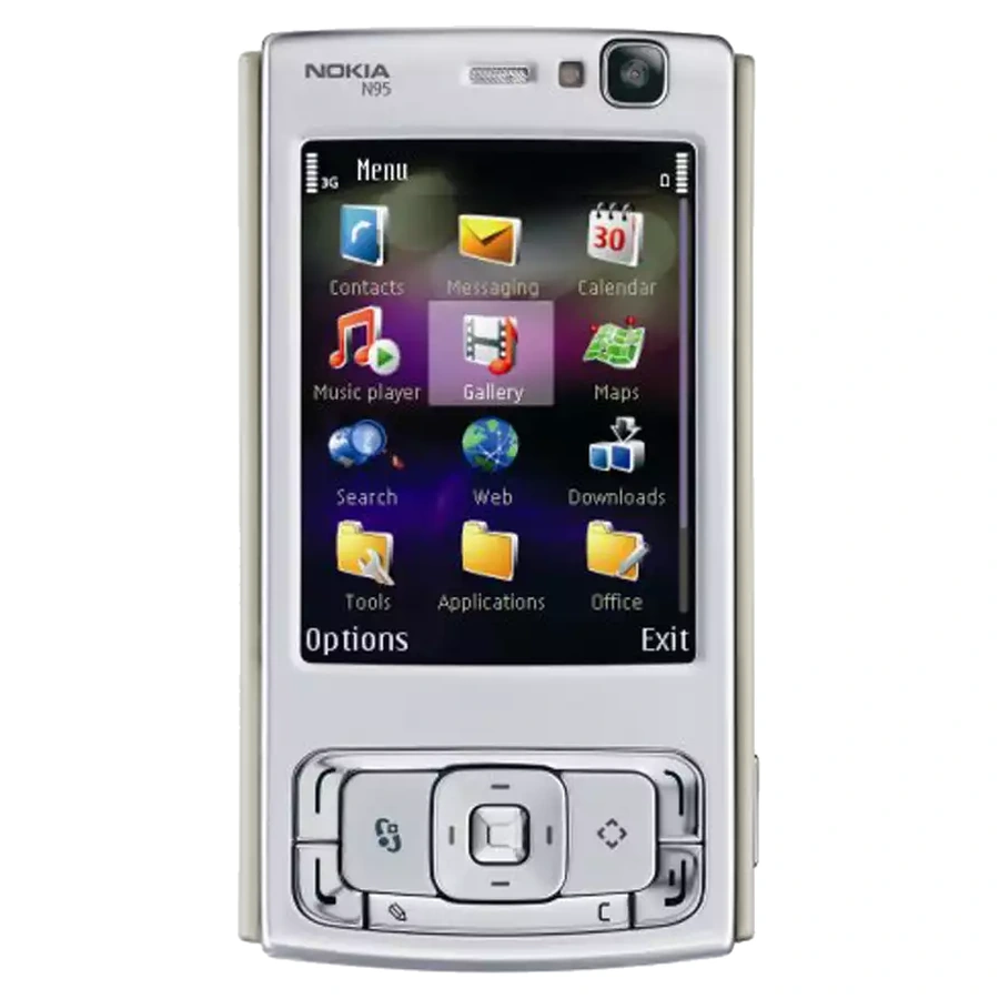 Nokia N95 two-way slider phone.